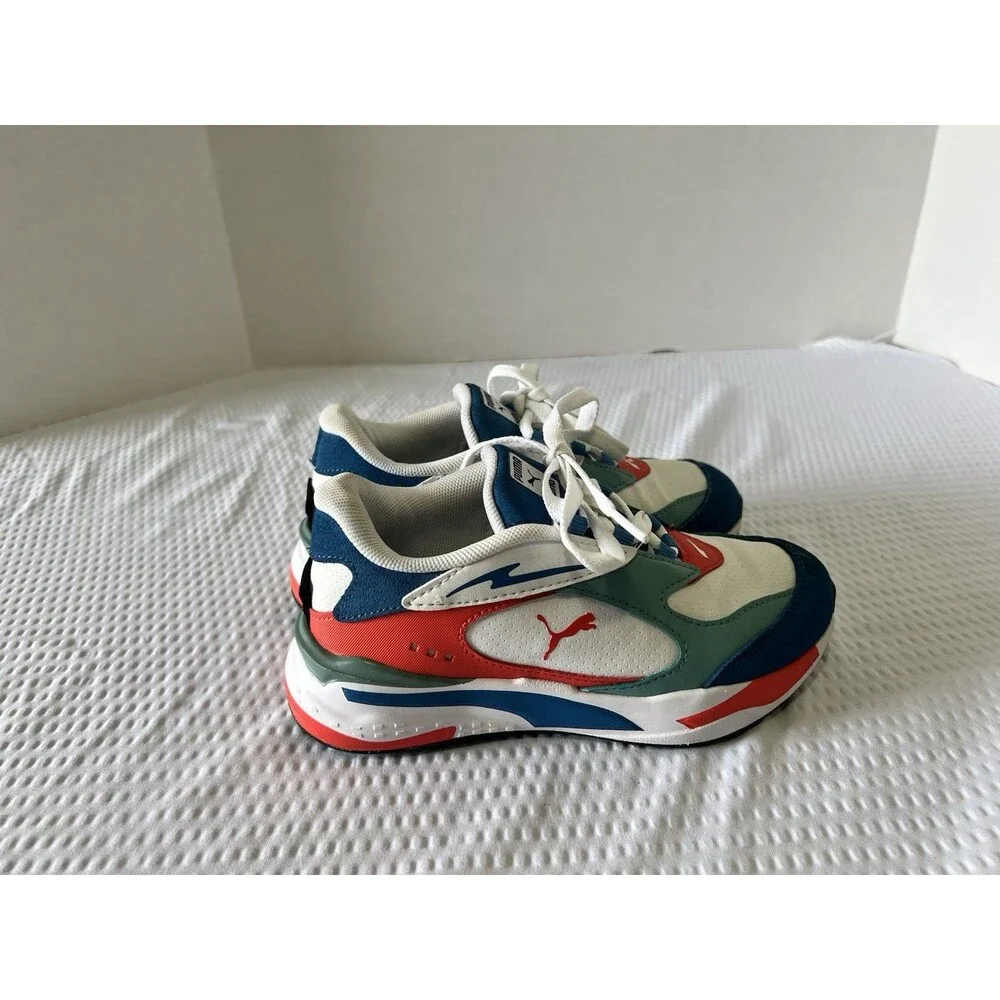 Kids Puma 387361-01 Lace-Up Multicolor Shoes Sneakers